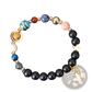 Celestial Zodiac Planet Matte Stone Beaded Bracelet