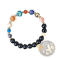 Celestial Zodiac Planet Matte Stone Beaded Bracelet