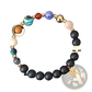 Celestial Zodiac Planet Matte Stone Beaded Bracelet