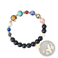 Celestial Zodiac Planet Matte Stone Beaded Bracelet