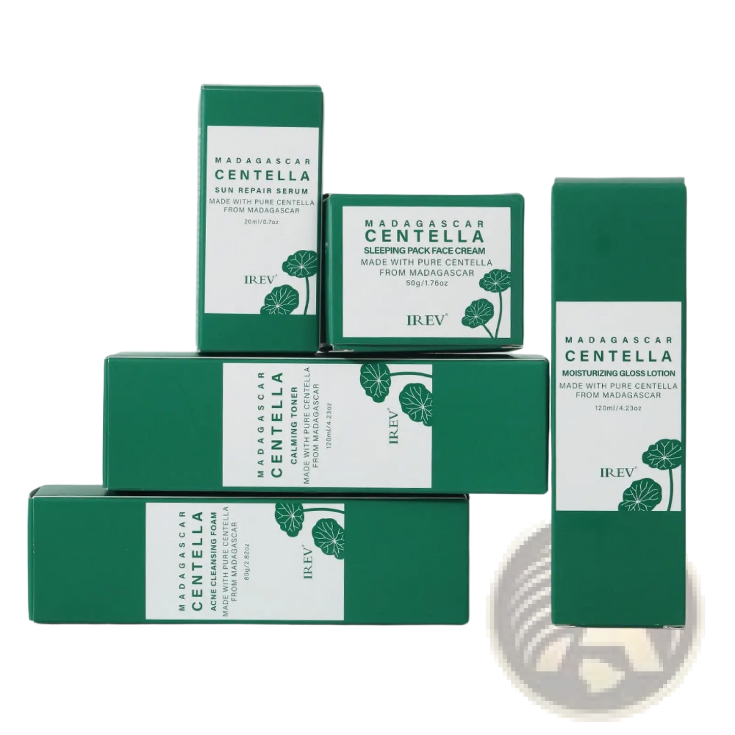 Centella Asiatica 5-piece Facial Skincare Set by Irev