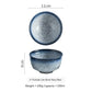 Ceramic Bowl Retro Porcelain Rice Tableware 4 Inch
