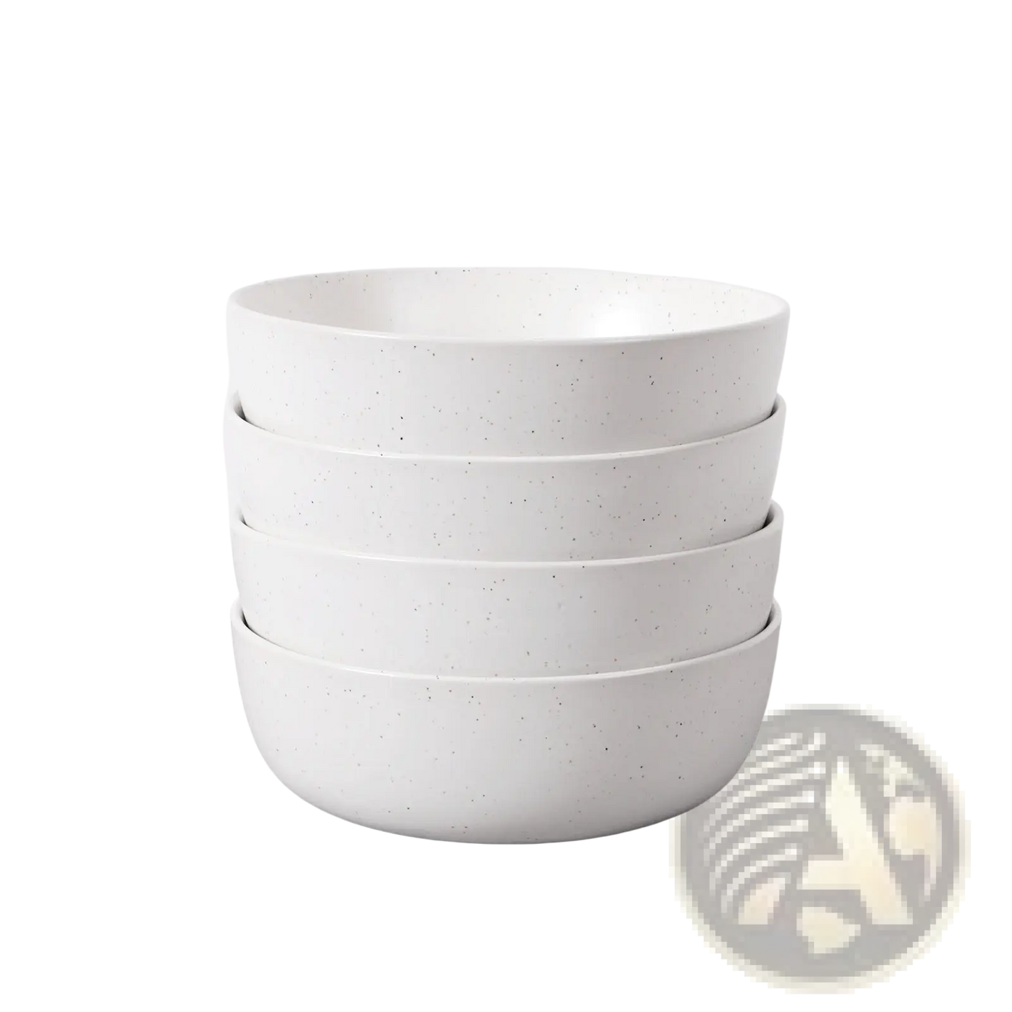 Ceramic Bowl Set 27oz Speckled Soup Salad Bowls