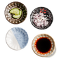 Ceramic Condiment Bowls Hand Painted Snack Dishes