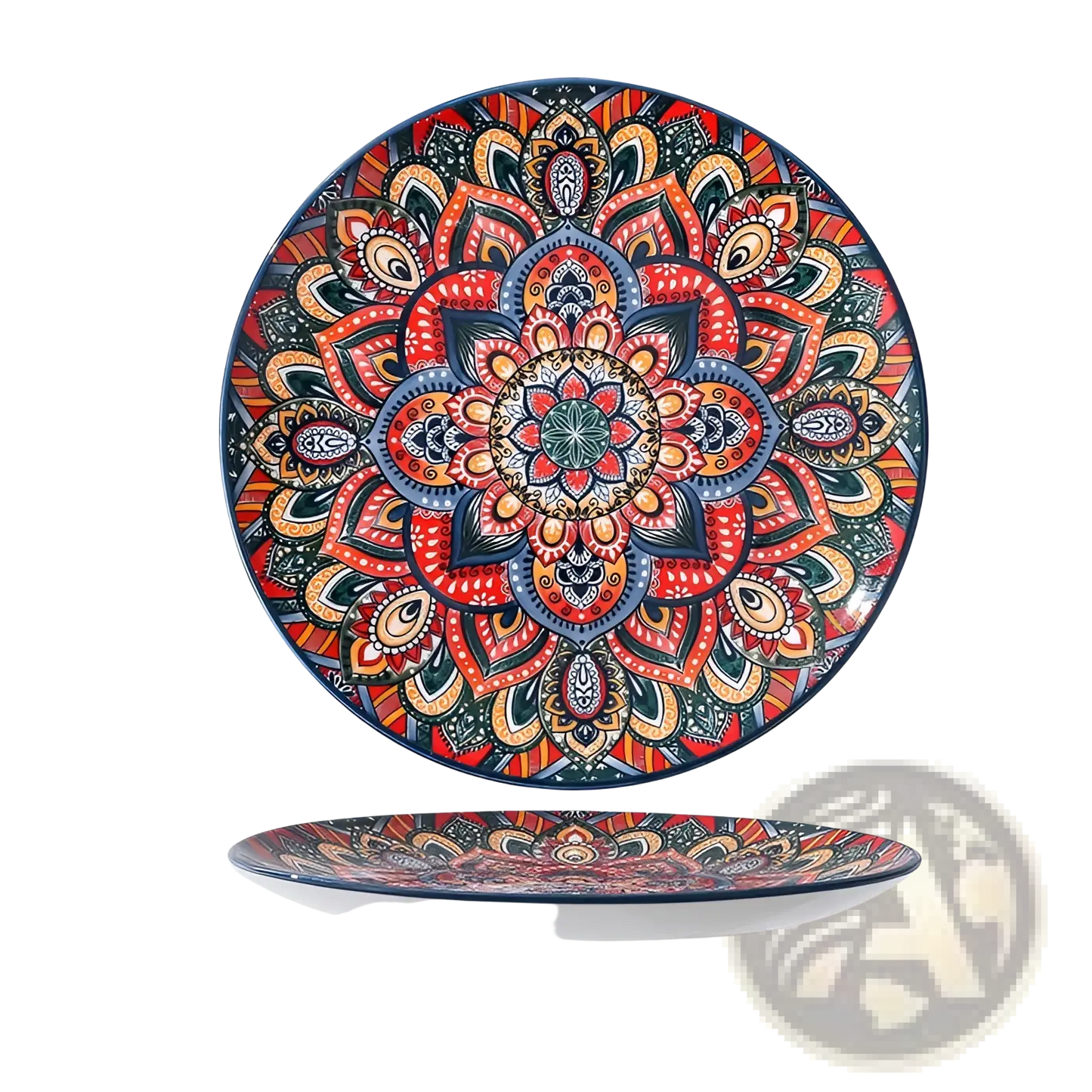 Ceramic Mandala Serving Bowl Hand Painted 400ml
