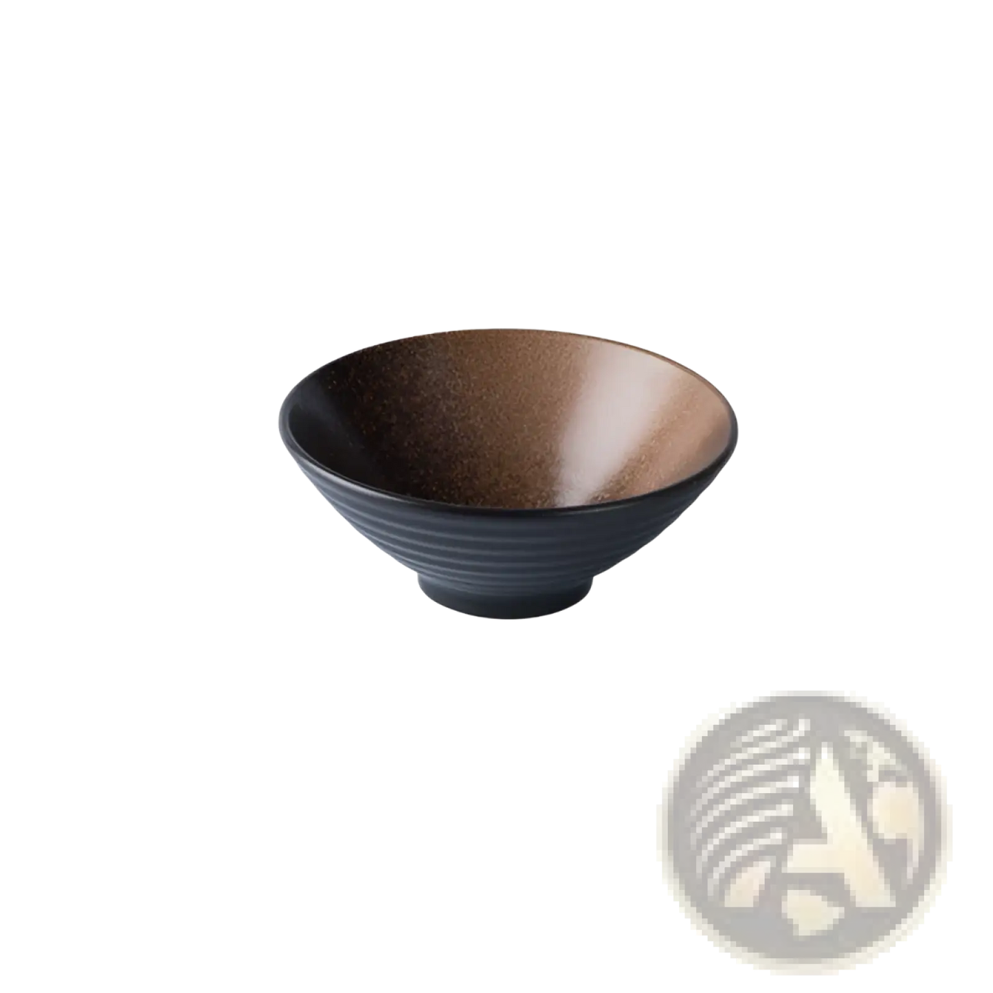 Ceramic Ramen Bowl Speckled Black Blue Kitchenware