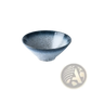 Ceramic Ramen Bowl Speckled Black Blue Kitchenware