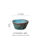 Ceramic Rice Bowl Retro Handcrafted Textured Soup Bowl