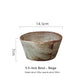 Ceramic Rice Bowl Retro Handcrafted Textured Soup Bowl