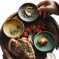 Ceramic Sauce Dish Rustic Japanese Dipping Bowl
