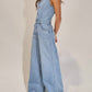 Bucketlist - Collared Wide Leg Jumpsuit