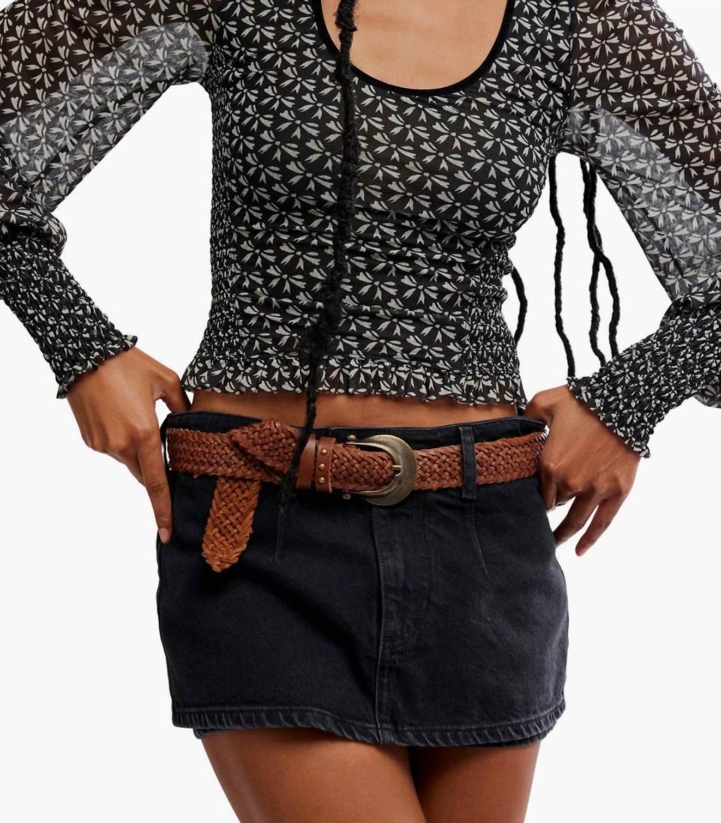 Free People - Dottie Printed Long Sleeve Top