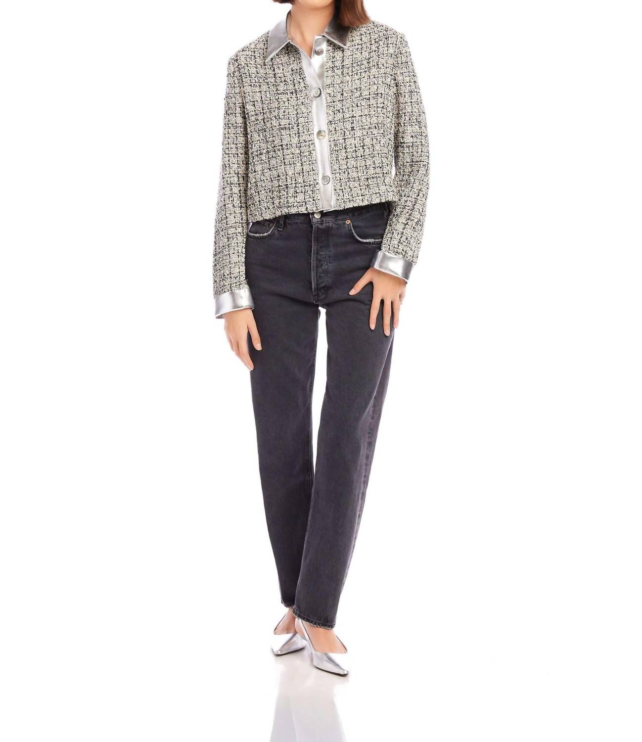 Fifteen Twenty - Cher Boucle Cropped Jacket