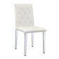 Dining Chairs With Ergonomic Buckle Backrest For Home