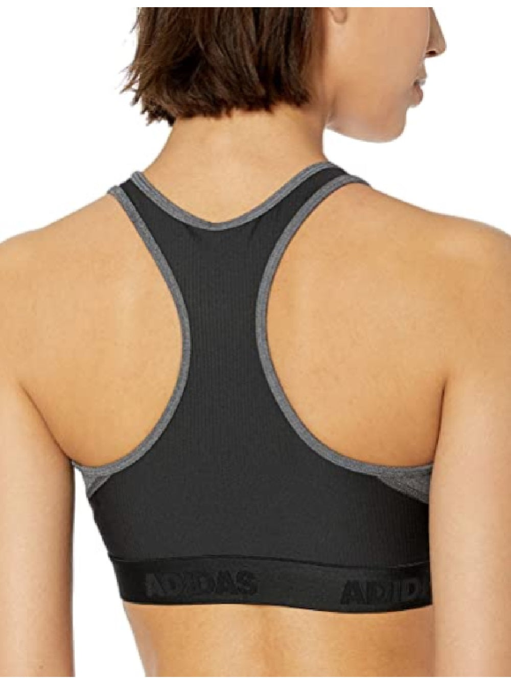 Adidas Women's Alphaskin Sports Bra Grey Size Extra Small