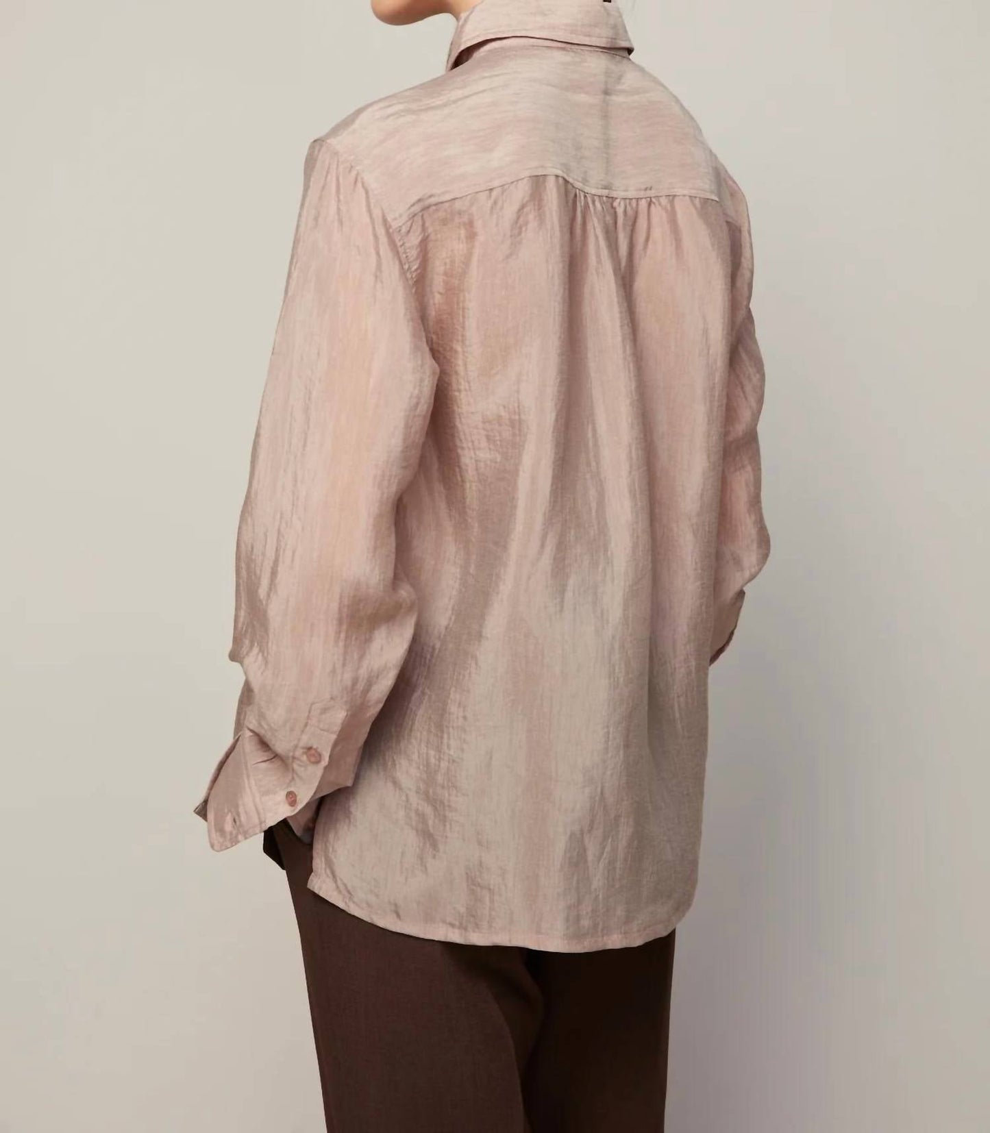 Adroit Atelier - Bijou Semi-transparent Buttoned Blouse