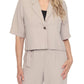 Joseph Ribkoff - One-button Short Blazer Jacket