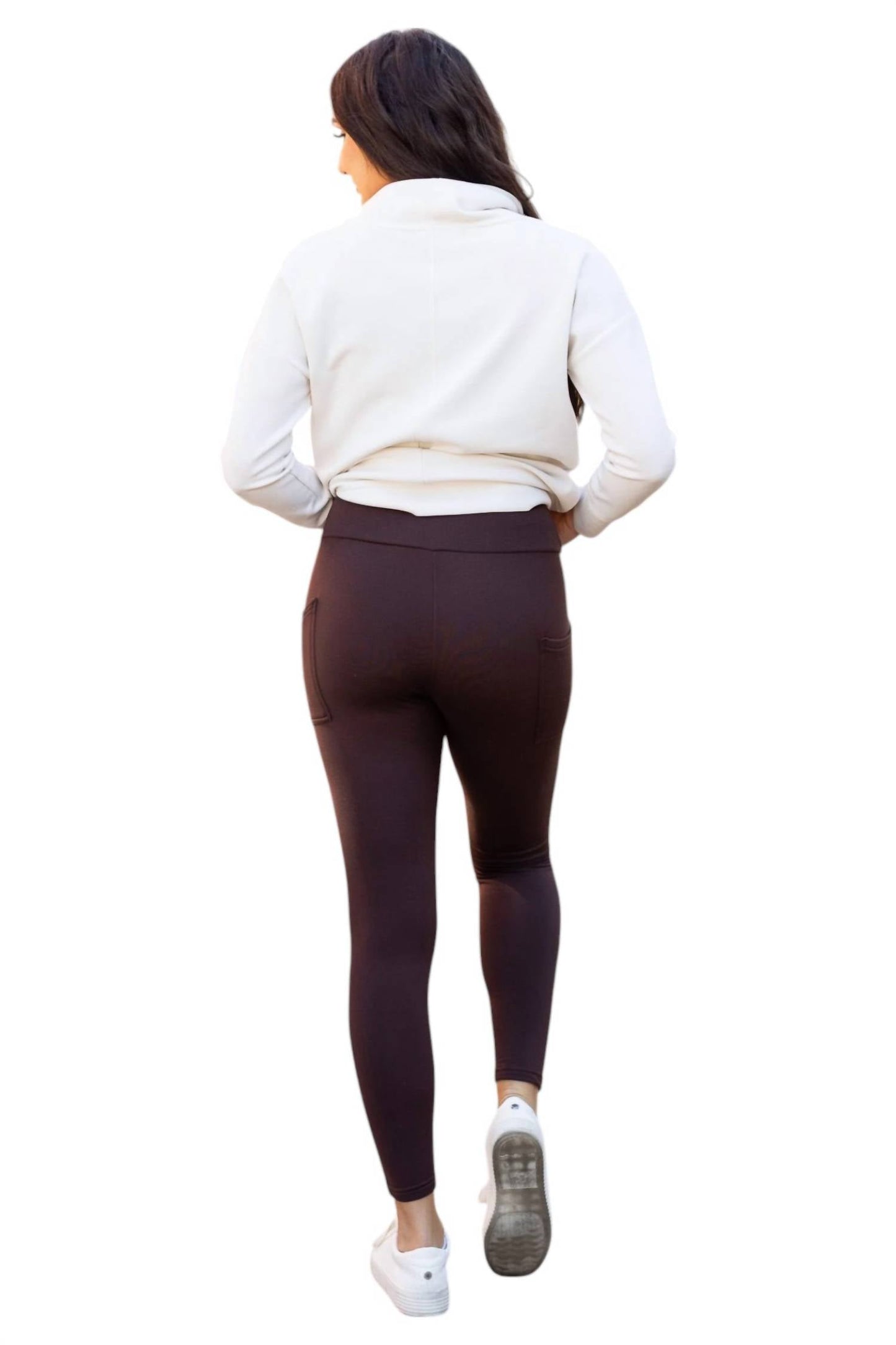 Julia Rose - Fleece Full Length Leggings with Pockets