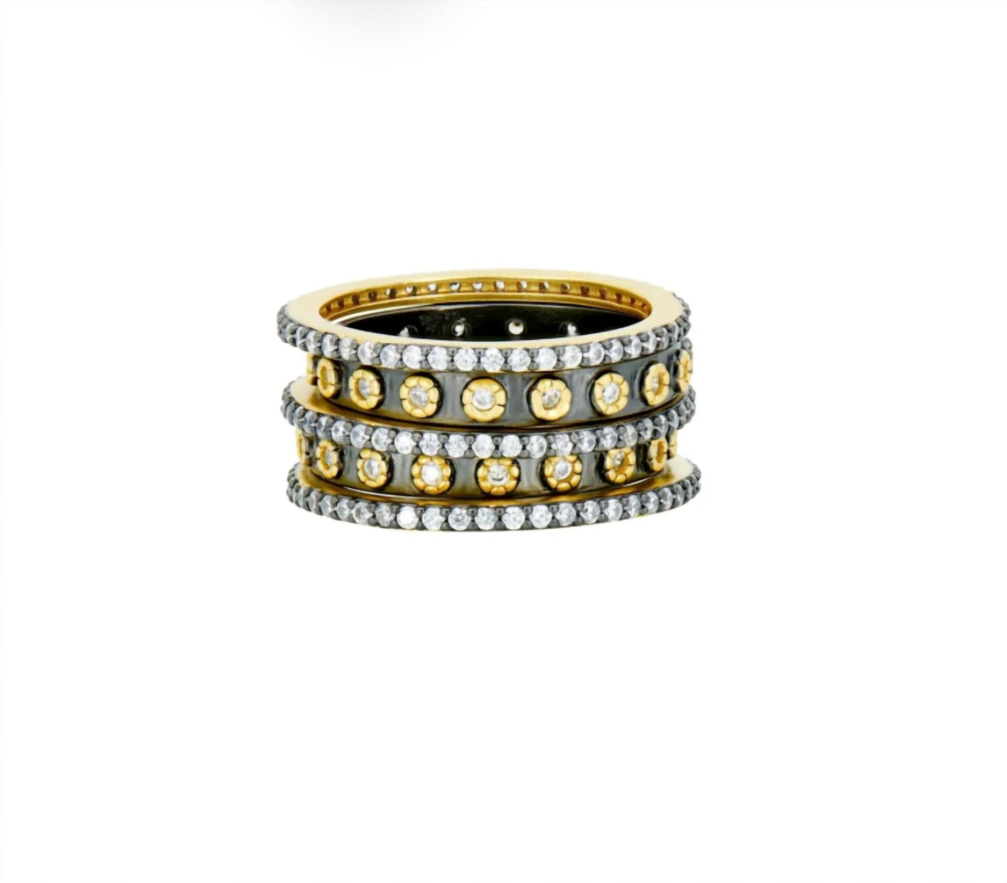 Frieda Rothman - Women's Two Tone 5-stack Ring