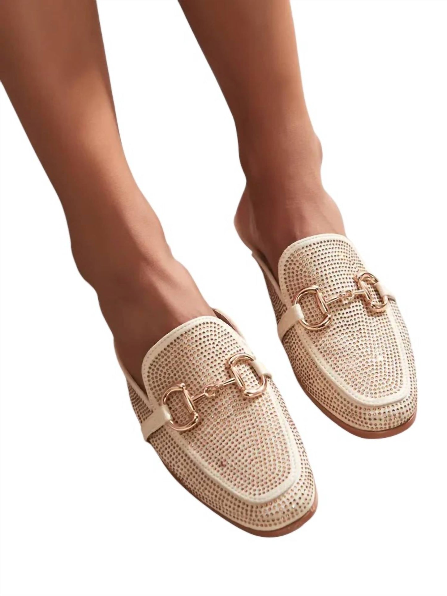 Ccocci - Women's Bedazzle Flat Mules