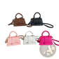 Chain Messenger Bag Mini Faux Leather Handbag