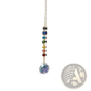 Chakra Rainbow Crystal Sun Catcher with Faceted Prism