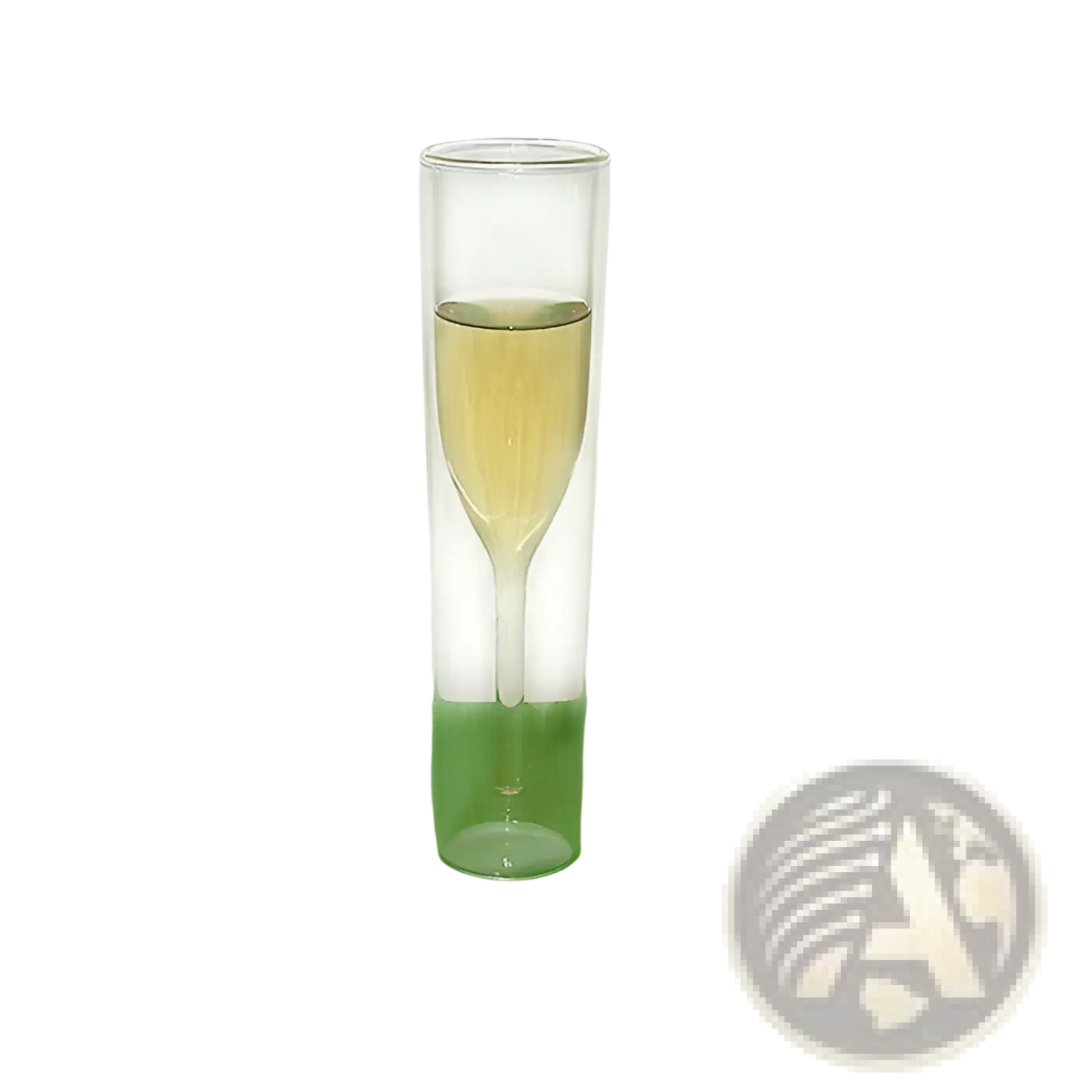 Champagne Flute Double Walled Glass 115ml Set