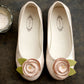 Joyfolie Charlotte Closed Toe Flats in Shell