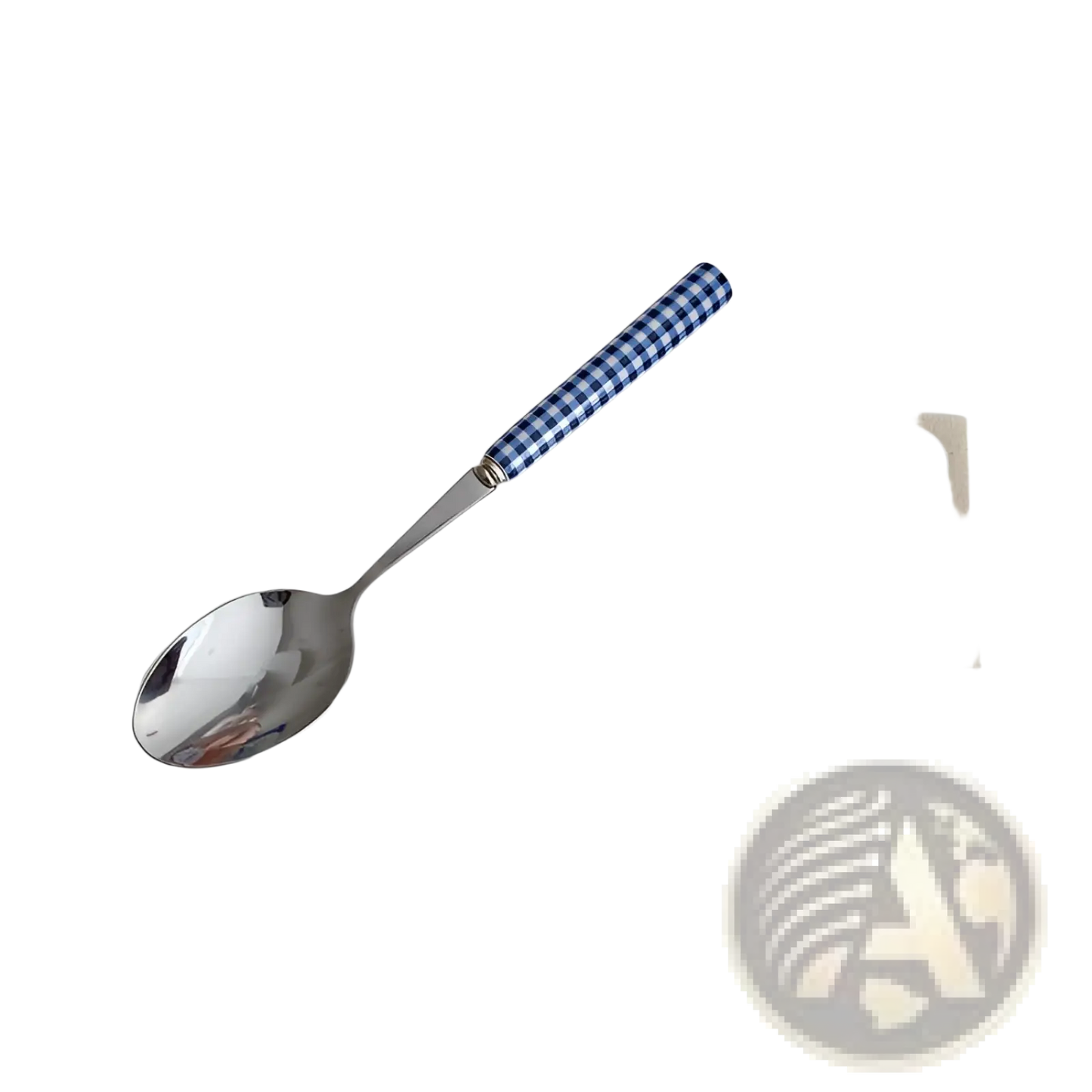 Checkered Stainless Steel Cutlery Tableware Set