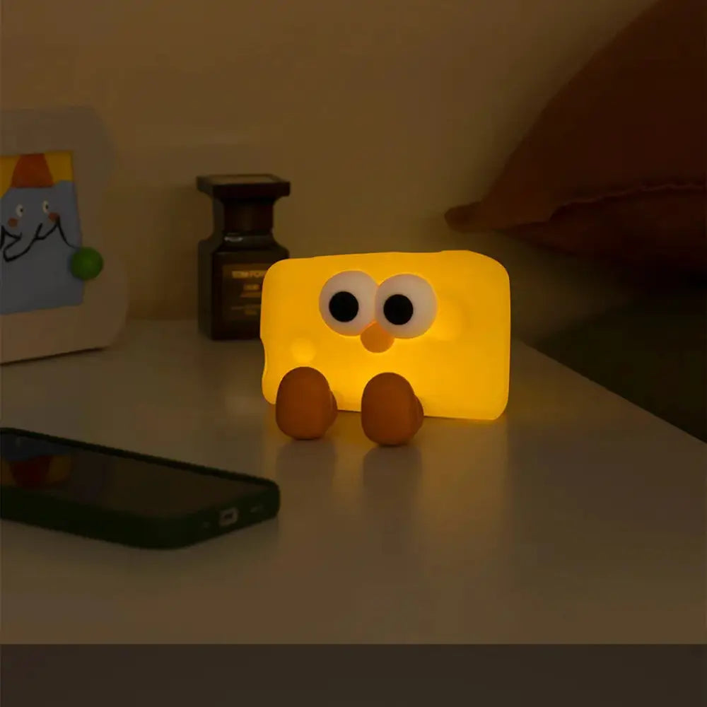 Cute Cheese Silicone Led Night Light for Kids