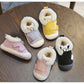 Animal Themed Plush Faux Fur Toddler Snow Boots