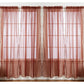 J&V TEXTILES 4-Pack Value: Solid Sheer Window Curtain Panels