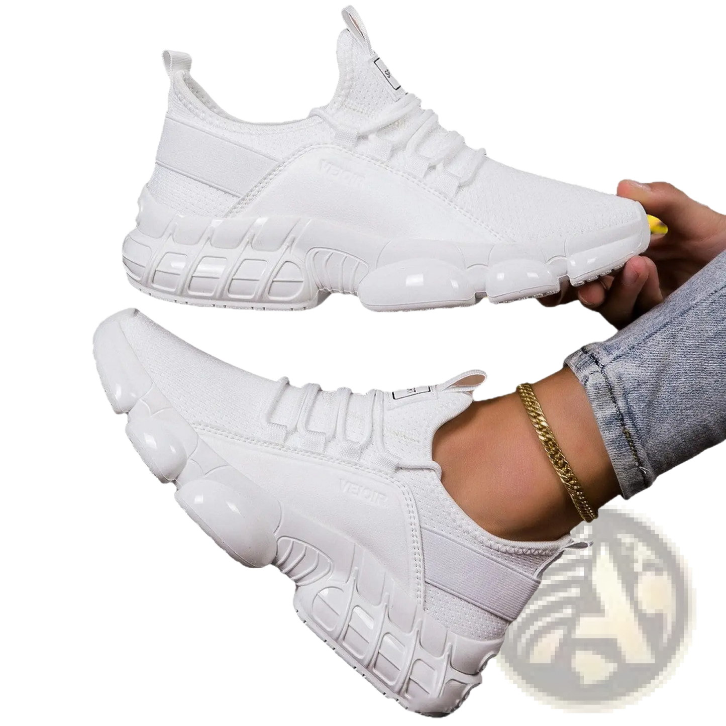 Chunky Mesh Running Sneakers Lightweight Breathable Shoes