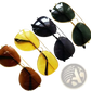 Classic Gold Rimmed Aviator Uv Protection Sunglasses