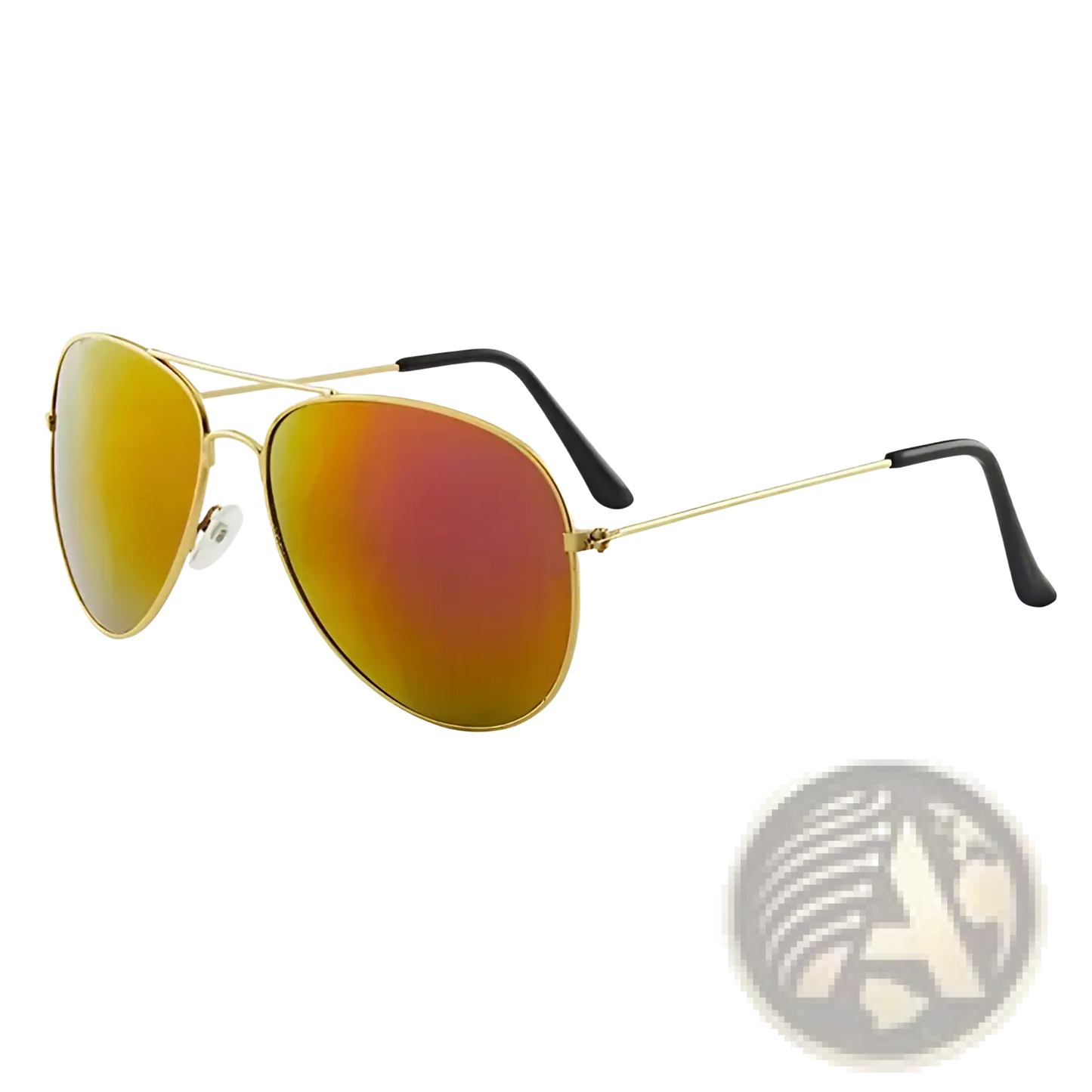 Classic Gold Rimmed Aviator Uv Protection Sunglasses