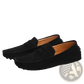 Classic Suede Moccasin Loafers with Contrast Stitching