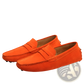 Classic Suede Moccasin Loafers with Contrast Stitching