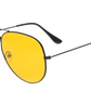 Classic Unisex Metal Aviator Sunglasses with Uv Protection