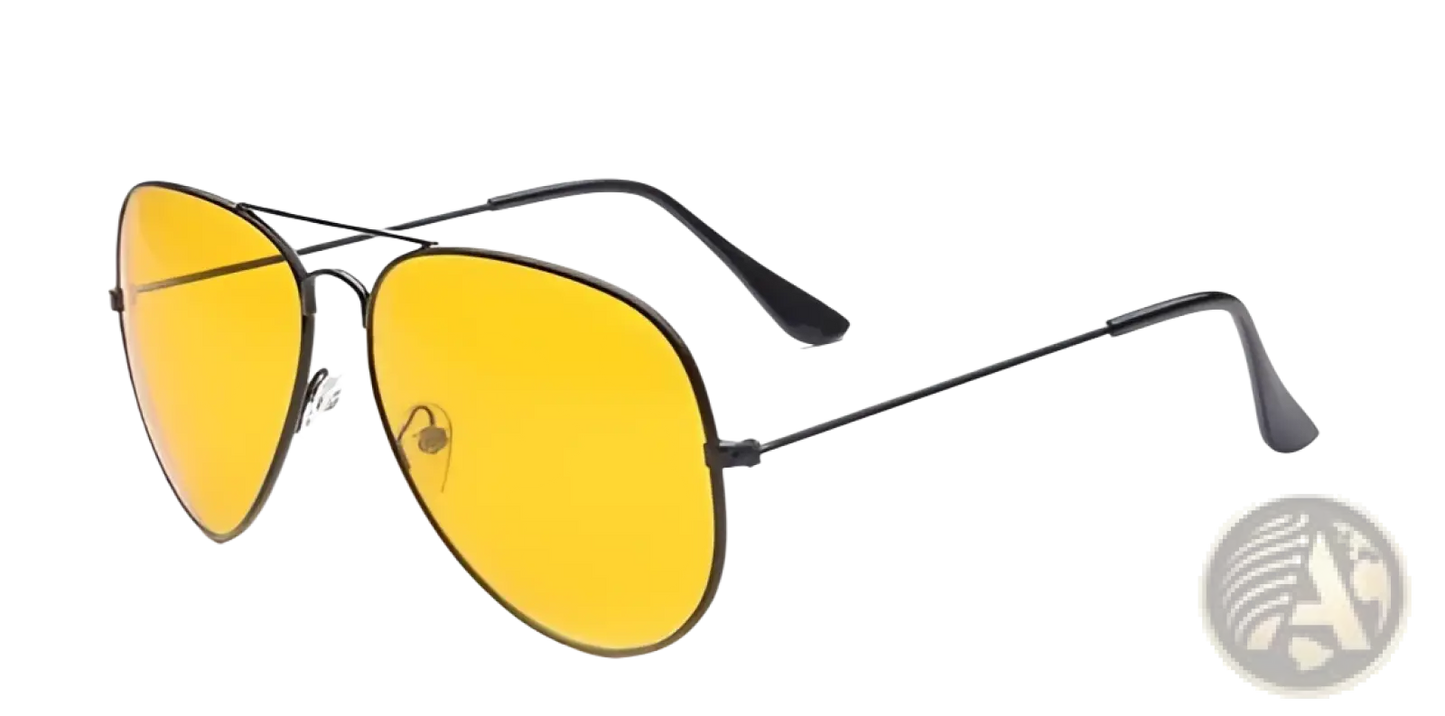 Classic Unisex Metal Aviator Sunglasses with Uv Protection