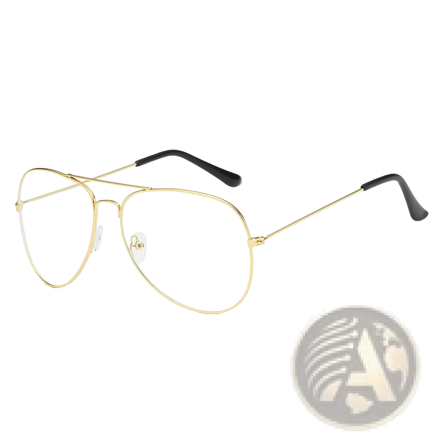 Classic Unisex Metal Aviator Sunglasses with Uv Protection