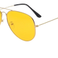 Classic Unisex Metal Aviator Sunglasses with Uv Protection
