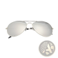 Classic Unisex Metal Aviator Sunglasses with Uv Protection