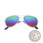 Classic Unisex Metal Aviator Sunglasses with Uv Protection