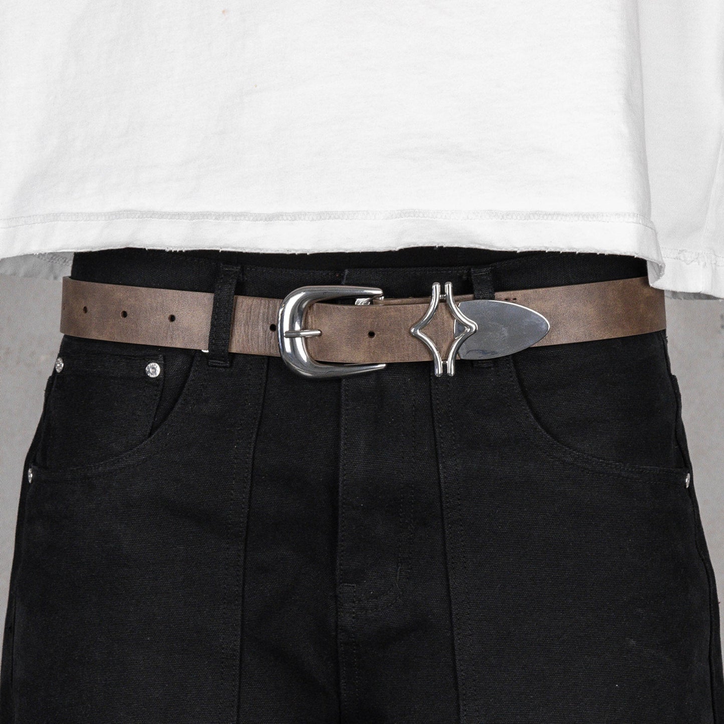 Commons Studios Outlaw Leather Belt Tobacco