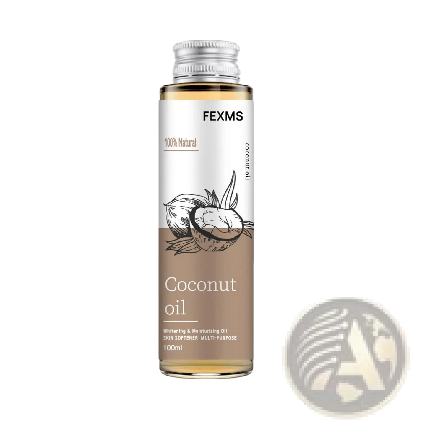 Coconut Essential Oil 100ml Skin Massage Glass Bottle