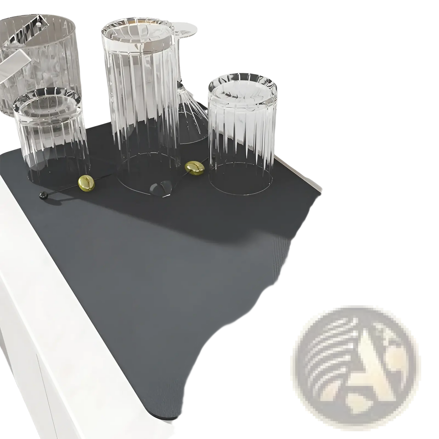 Coffee Bar Mat Super Absorbent Rubber Dish Drying Pad