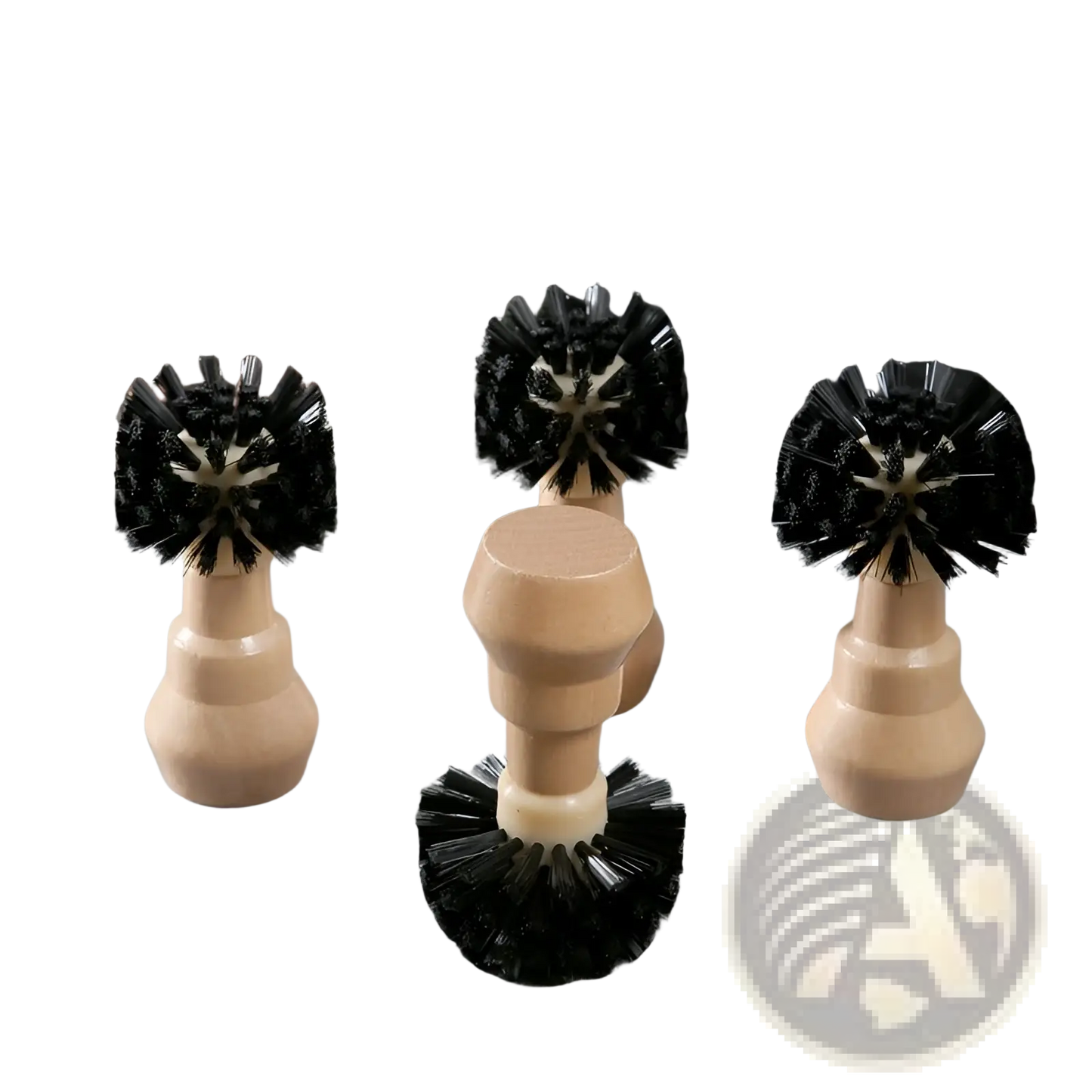 Coffee Machine Cleaning Brush Set 4 Piece Wood Handle