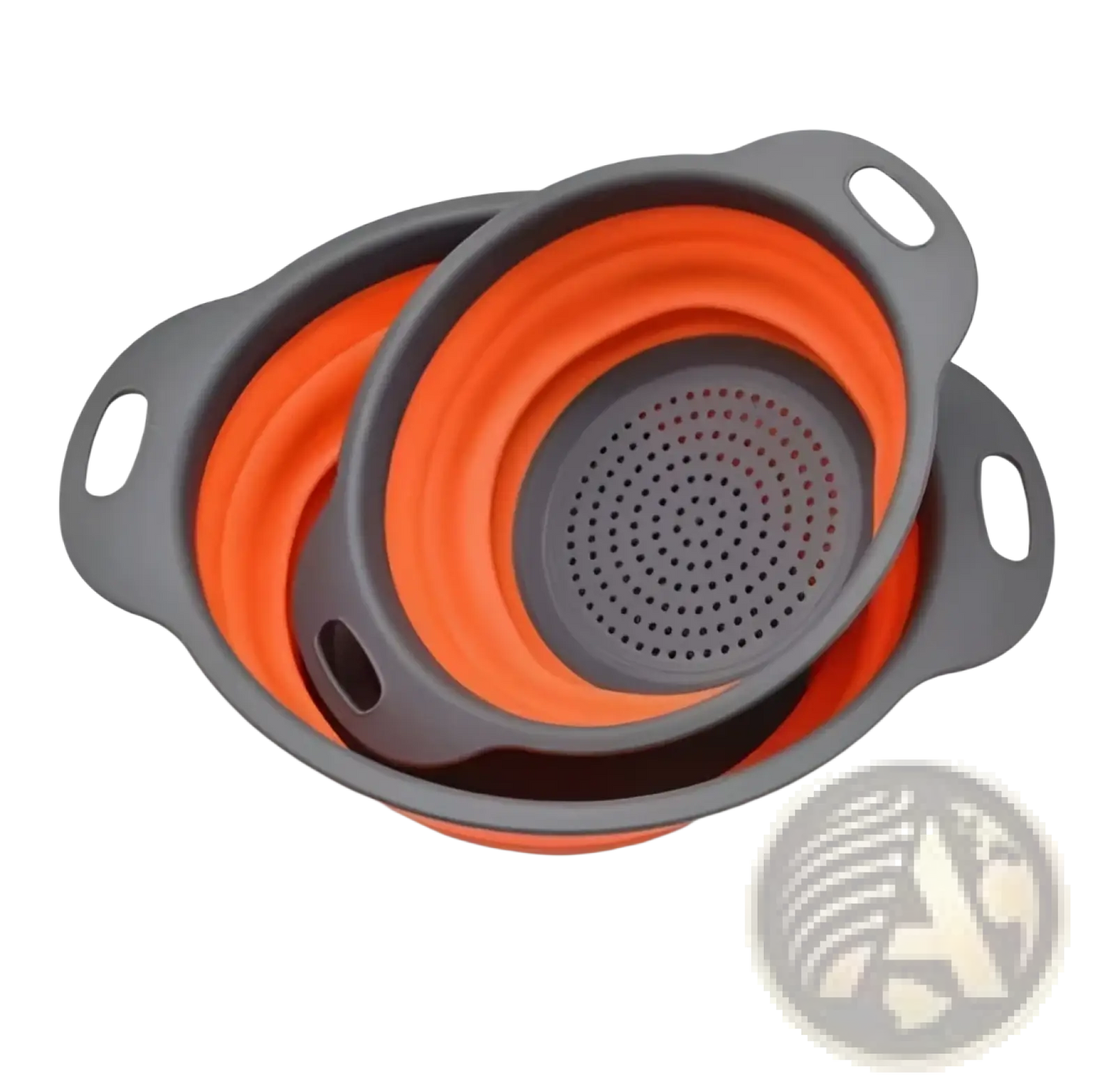 Collapsible Silicone Colander Set Drain Basket