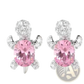 Colorful Crystal Turtle Stud Earring Set