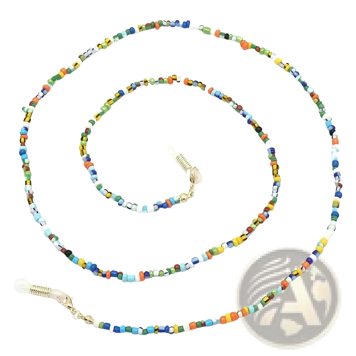 Colorful Rainbow Beaded Eyeglass and Mask Lanyard Chain